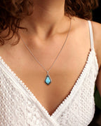 Bohemian Turquoise Pendant Necklace