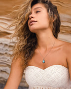 Bohemian Turquoise Pendant Necklace