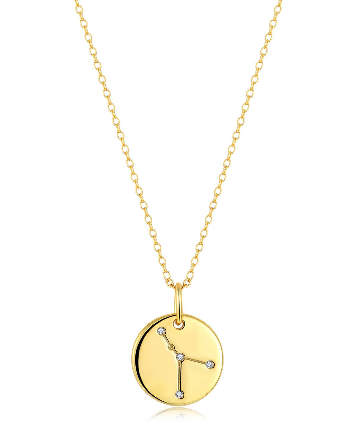 Cancer Zodiac Sign Coin Necklace
