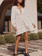 Stevie Lace Boho Mini Dress