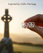 Celtic Heart Knot Stud Earrings