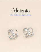 Celtic Heart Knot Stud Earrings