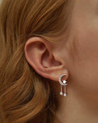 Crystal Moon & Star Earrings