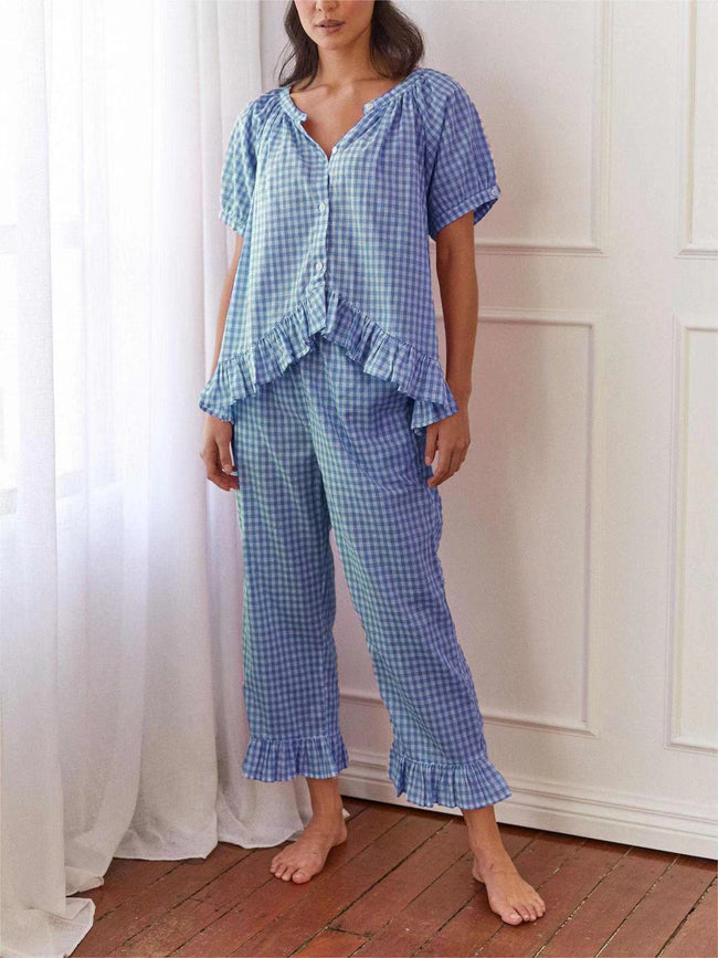 Sophie Sleep Set Gingham Berry Main Image