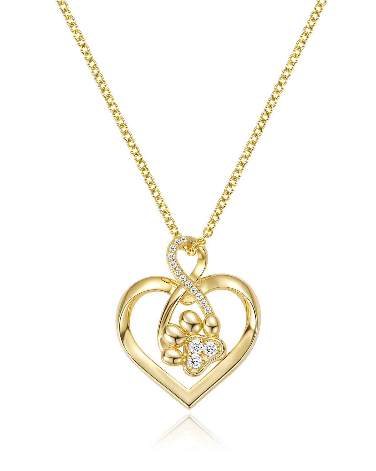 Dog Paw Print Necklace