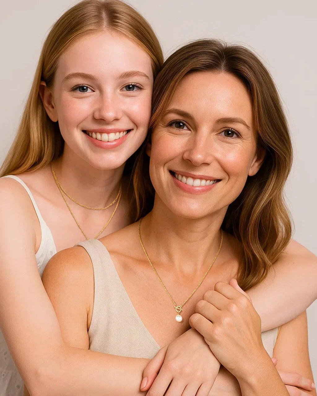 Double Layer Toggle Pearl Necklace