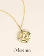 Engravable Compass Necklace