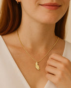 Feather Pendant Necklace