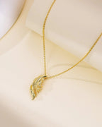 Feather Pendant Necklace