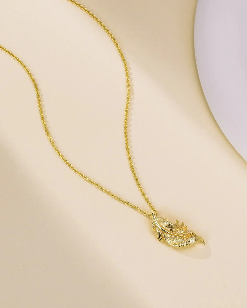 Feather Pendant Necklace