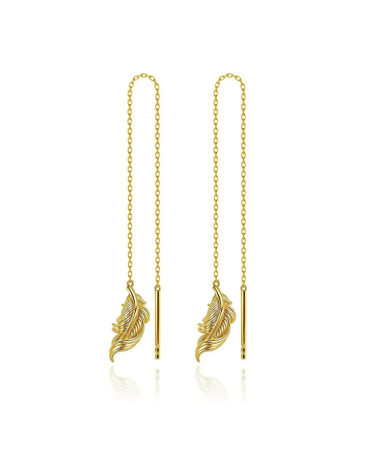 Feather Threader Earrings