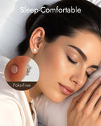 Flat Back Birthstone Stud Earrings