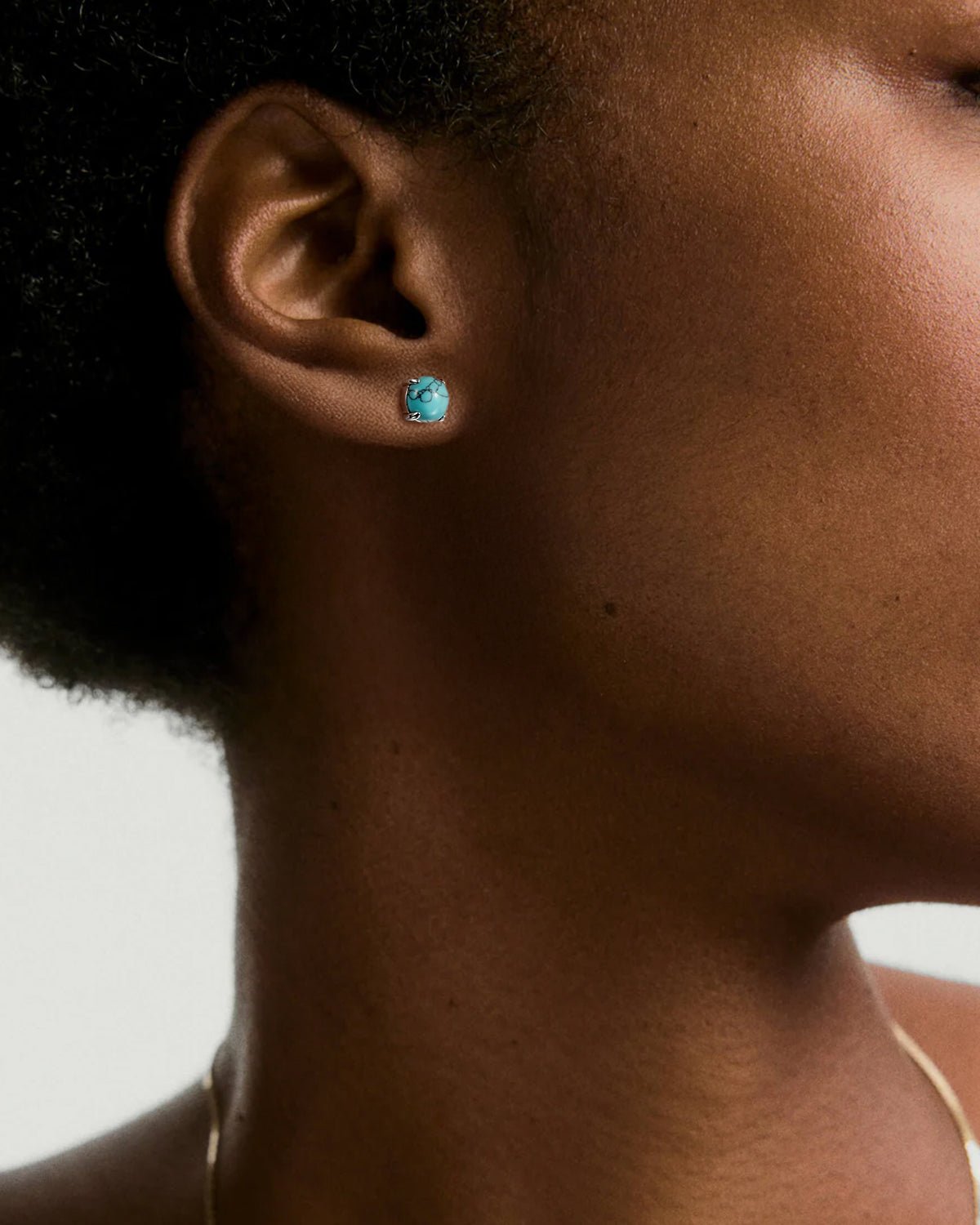 Flat Back Birthstone Stud Earrings