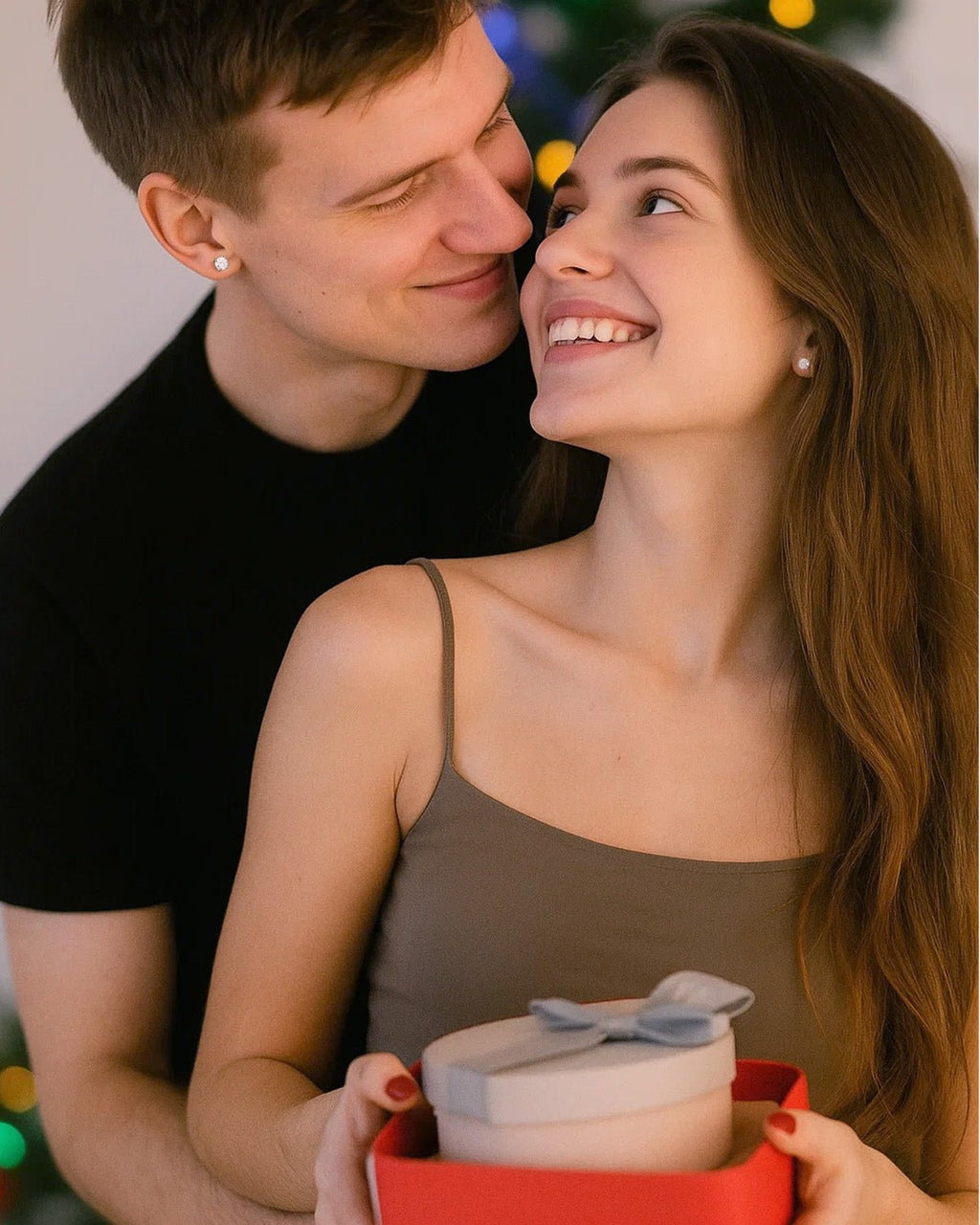 Flat Back Moissanite Stud Earrings