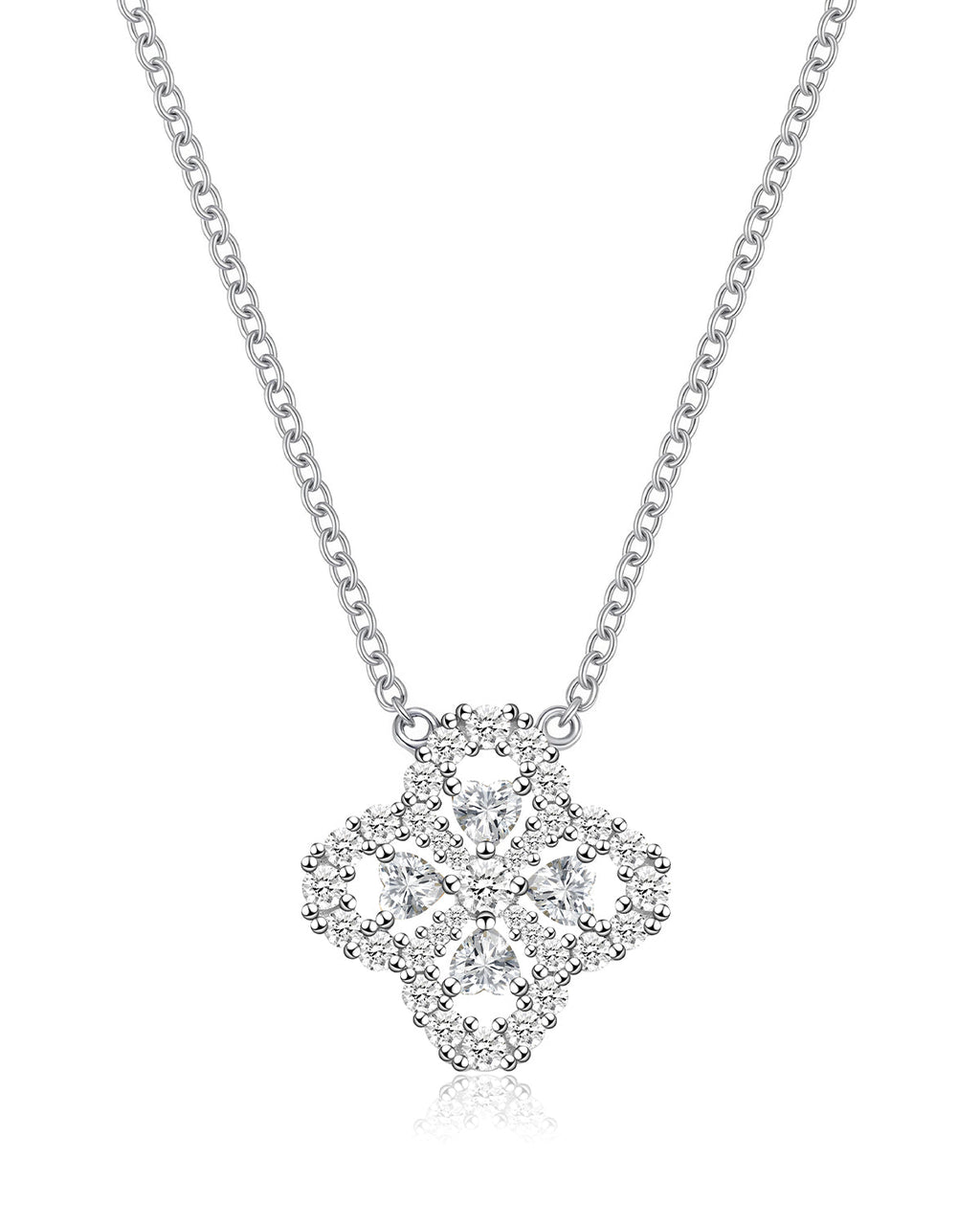 Four Leaf Clover Birthstone Necklace