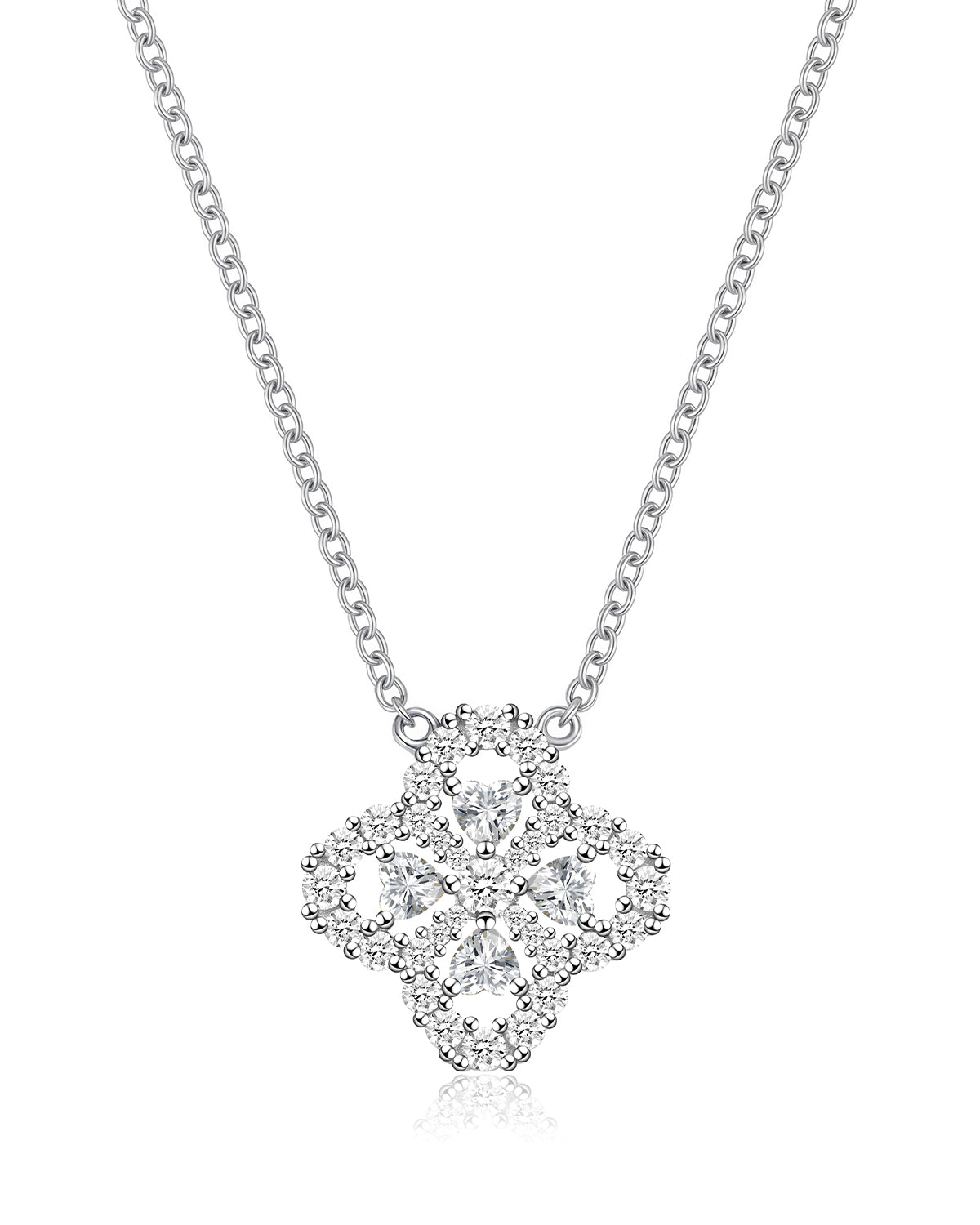 Four Leaf Clover Birthstone Necklace