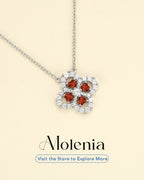 Four Leaf Clover Birthstone Necklace