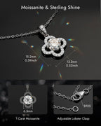 Four Leaf Clover Moissanite Necklace