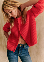 Loose Solid Color Long Sleeve Cardigan Sweater