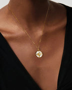 Gold Compass Necklace