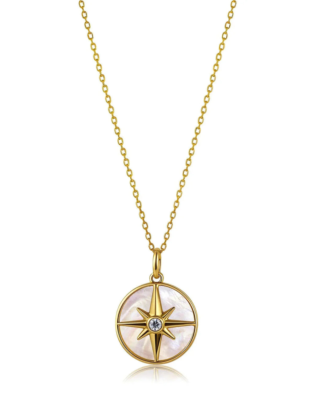 Gold Compass Necklace