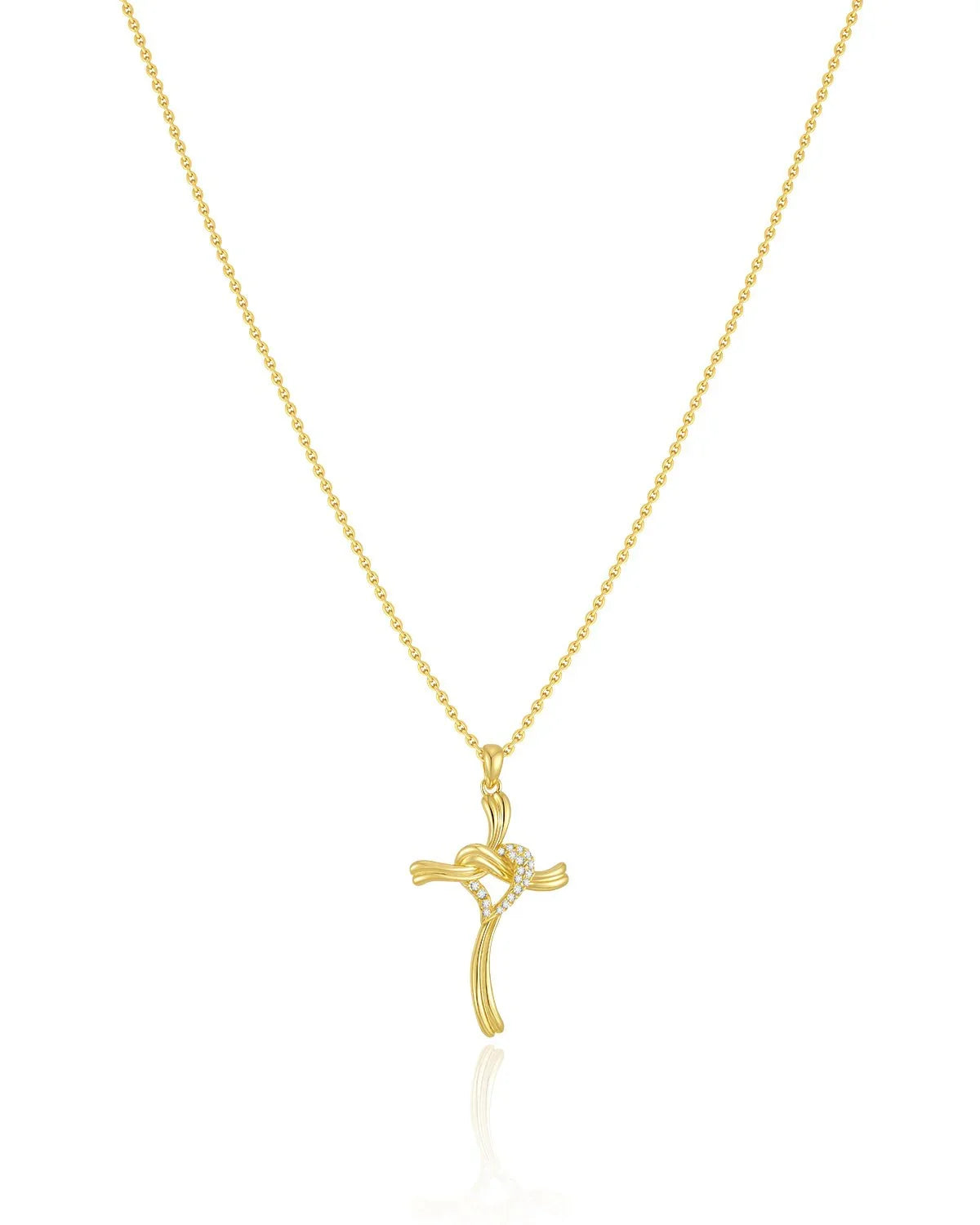Gold Cross Pendant Necklace
