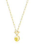 Gold Daisy Necklace