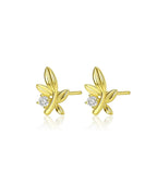Gold Olive Leaf Bridal Earrings