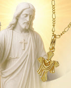 Gold Resurrection Cross Necklace