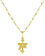 Gold Resurrection Cross Necklace