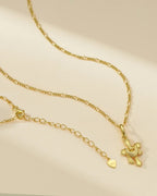 Gold Resurrection Cross Necklace