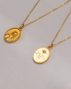 Gold Virgin Mary Necklace