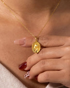 Gold Virgin Mary Necklace