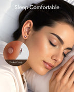 Heart Birthstone Flat Back Earrings