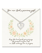 Heart Cross Necklace for Women