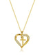 Heart Cross Necklace for Women