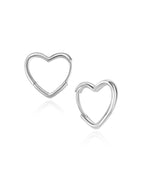 Heart Hoop Earrings
