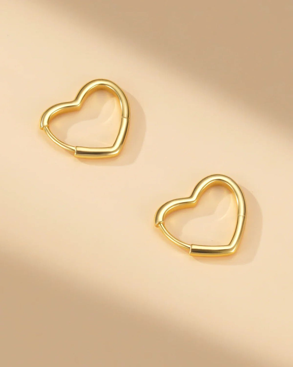 Heart Hoop Earrings