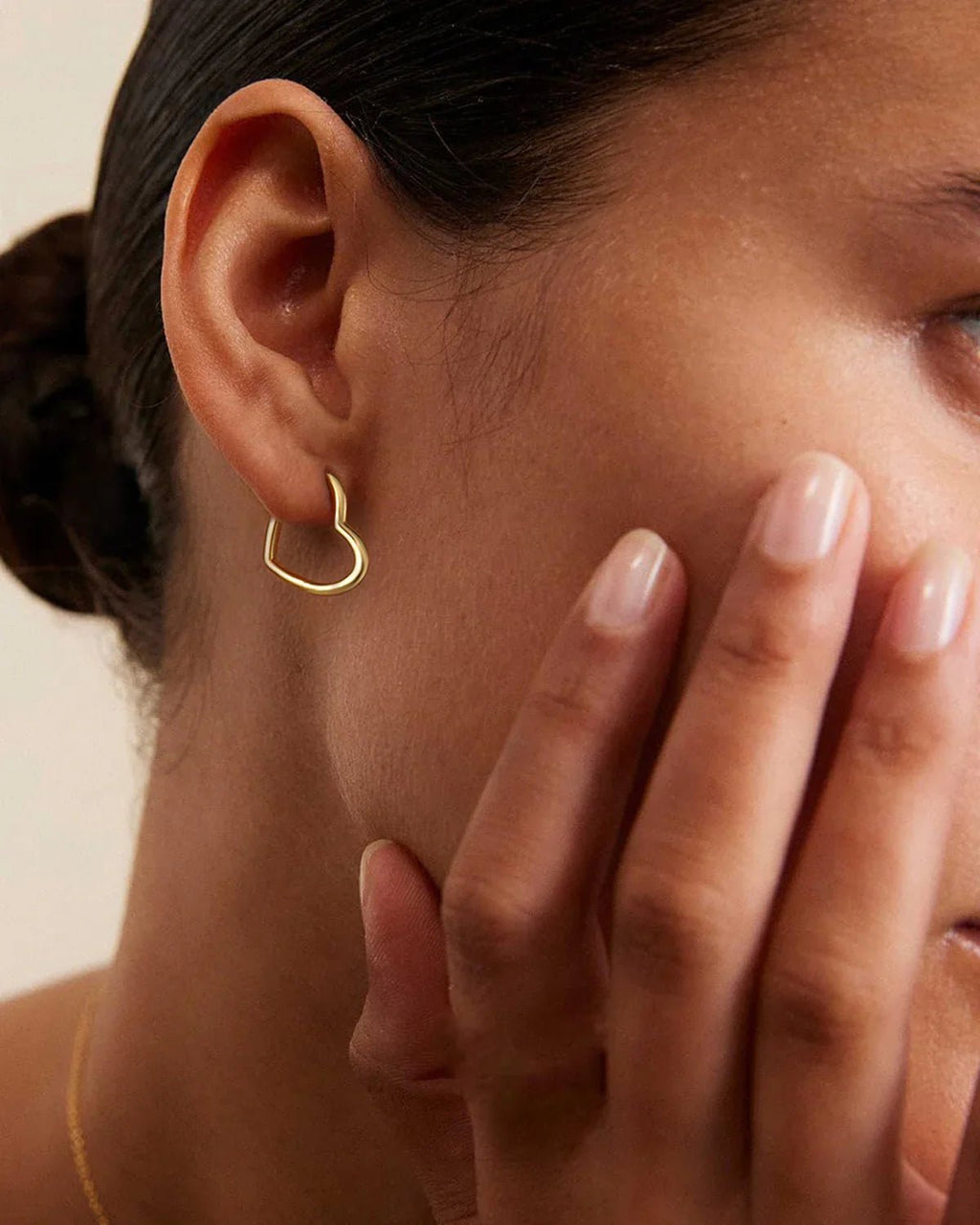 Heart Hoop Earrings