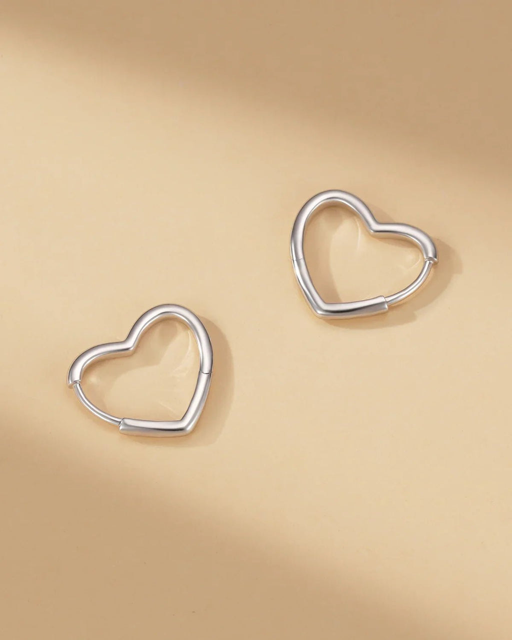 Heart Hoop Earrings