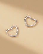 Heart Hoop Earrings