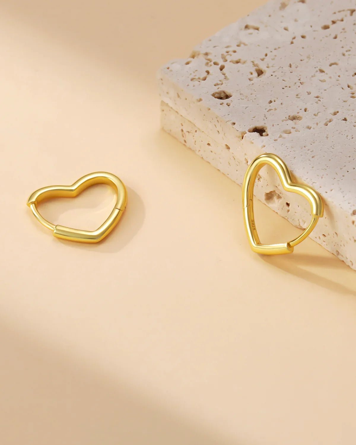 Heart Hoop Earrings