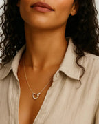 Heart Loop Pendant Necklace
