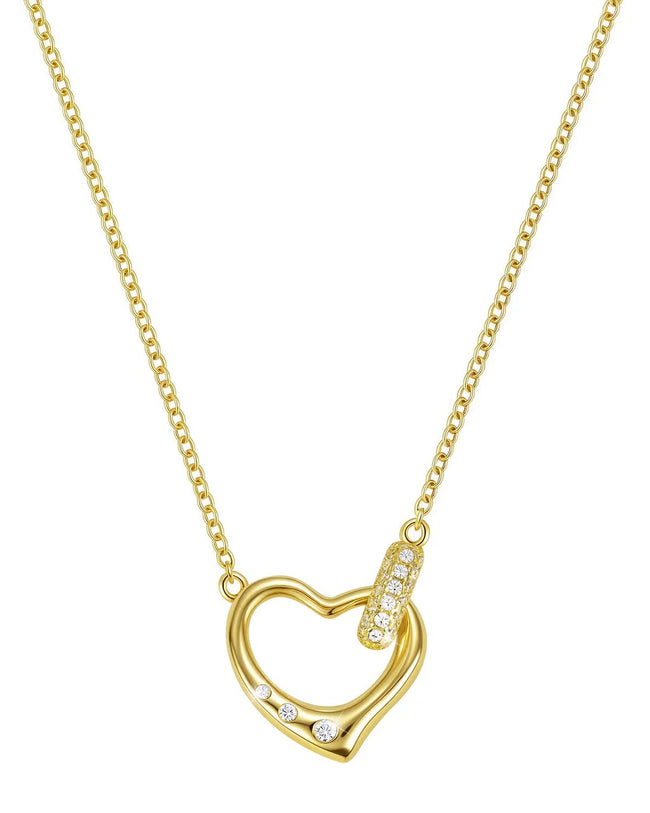Heart Loop Pendant Necklace Hover Image