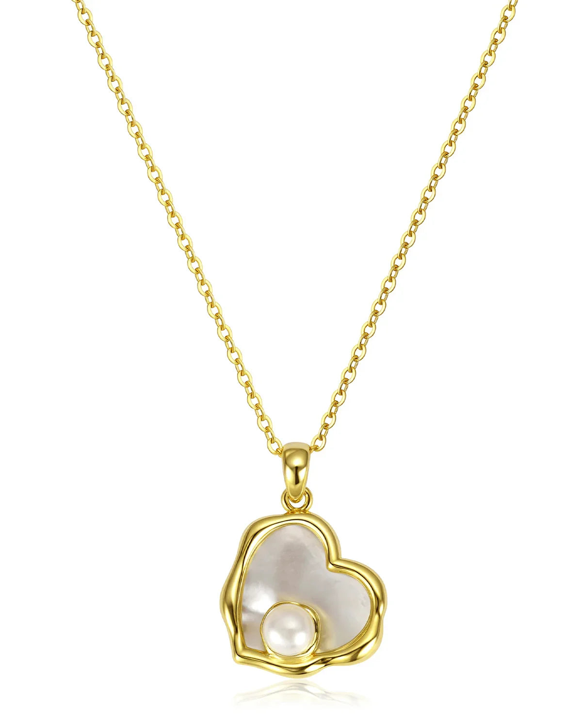 Heart Pearl Necklace