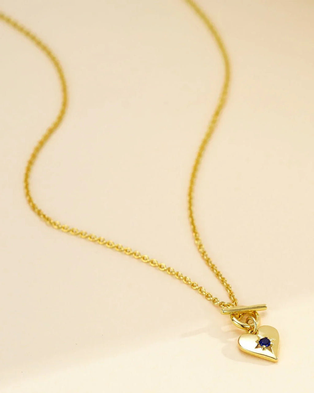 Heart Pendant Toggle Necklace