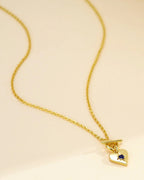 Heart Pendant Toggle Necklace