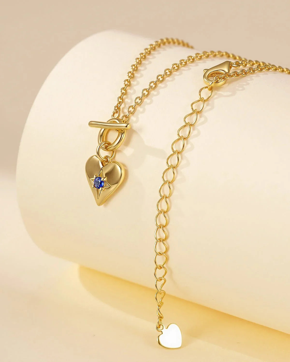 Heart Pendant Toggle Necklace