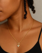 Heart Pendant Toggle Necklace