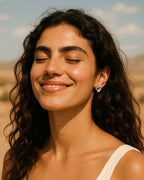 Heart-Shaped Pearl Stud Earrings